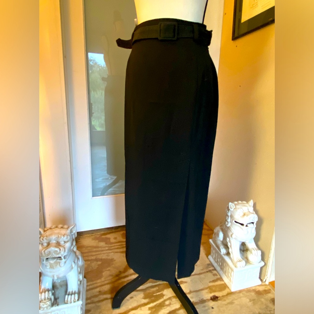 womens long skirt black